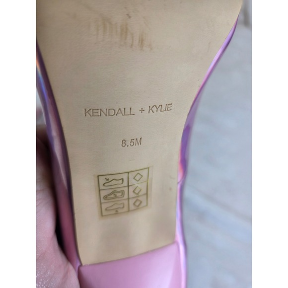 Kendall + Kylie Women's Pink Iridescent Pointed‎ Toe Stiletto Heels Size 8.5 - Picture 5 of 5